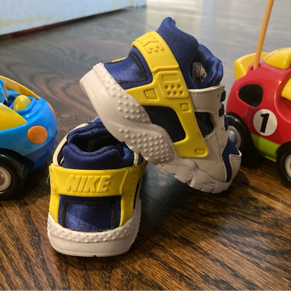 Nike Huarache Run (TD) 6C Indigo Force/Opti Yellow